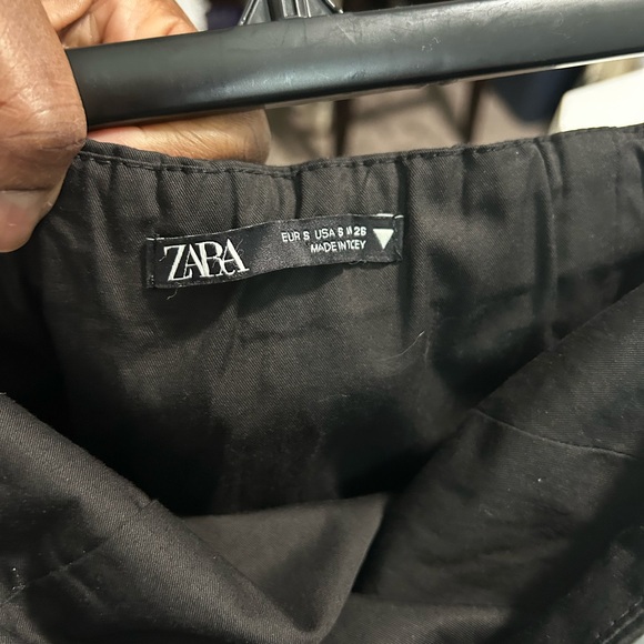 Zara Women's Black Strapless Cargo Jumpsuit - Picture 6 of 7